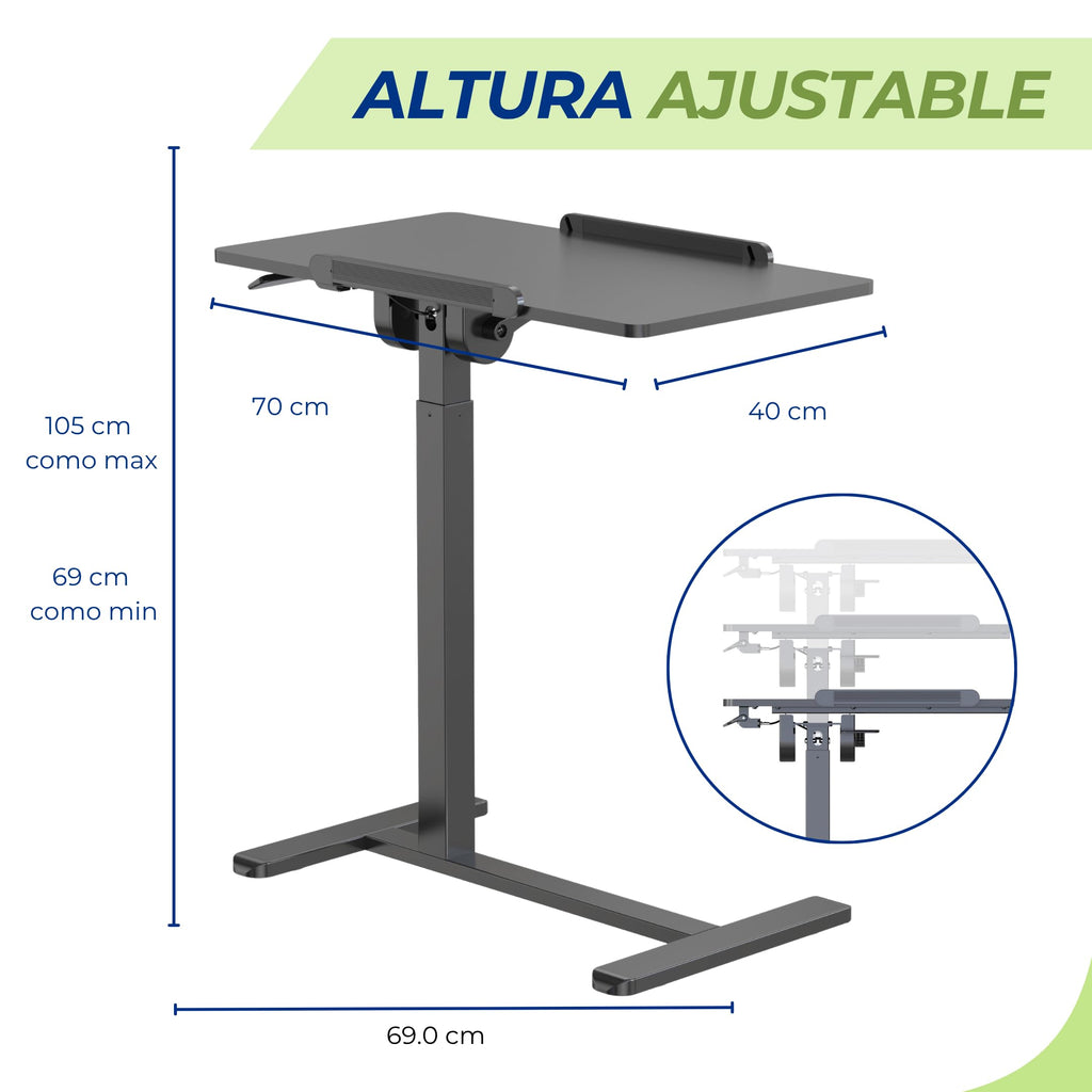 Escritorio móvil ajustable Breezee