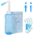 Kit limpiador nasal BREEZEE: botella de 300 ml, 2 cabezas dosificadoras y 40 sobres de sal limpiadora