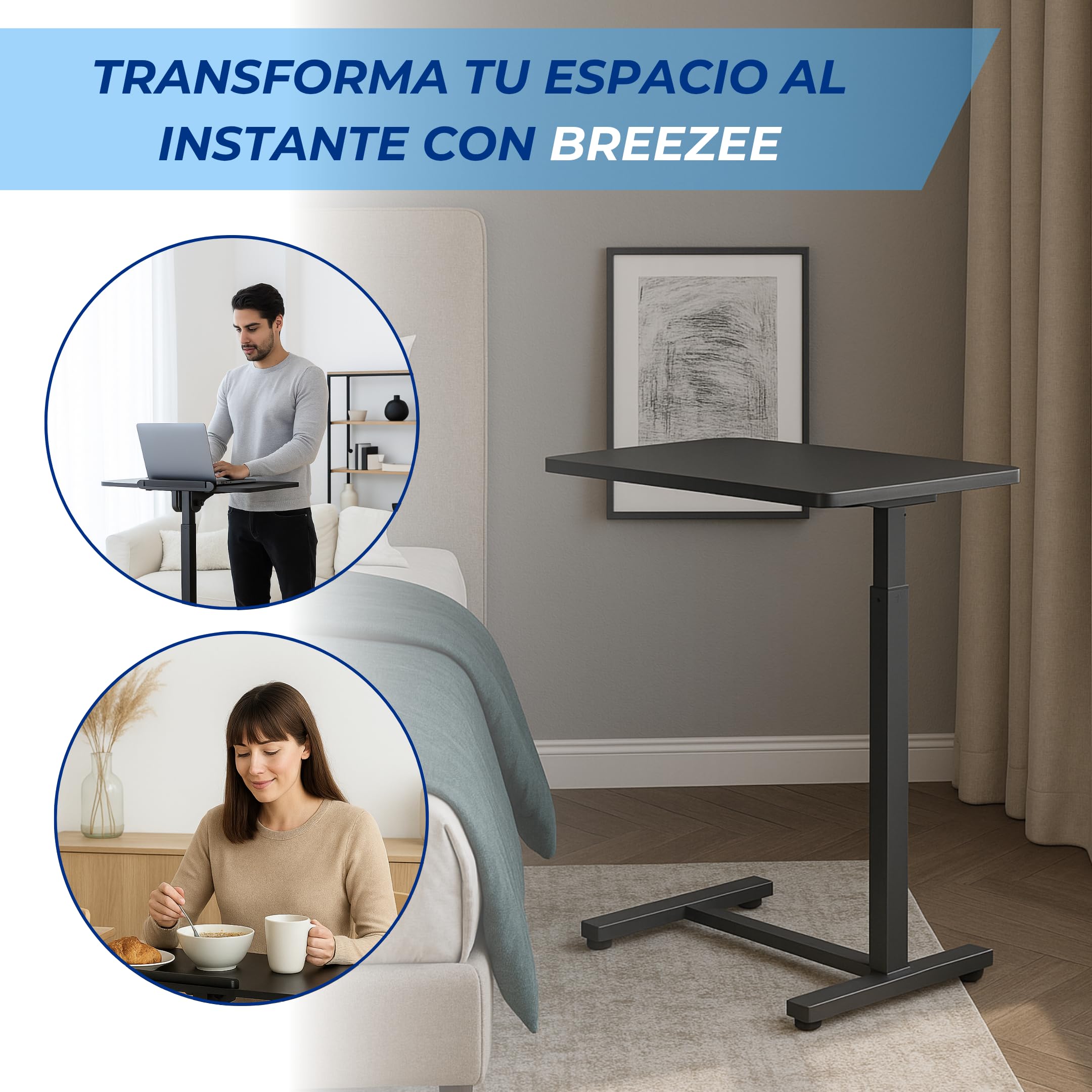 Escritorio móvil ajustable Breezee