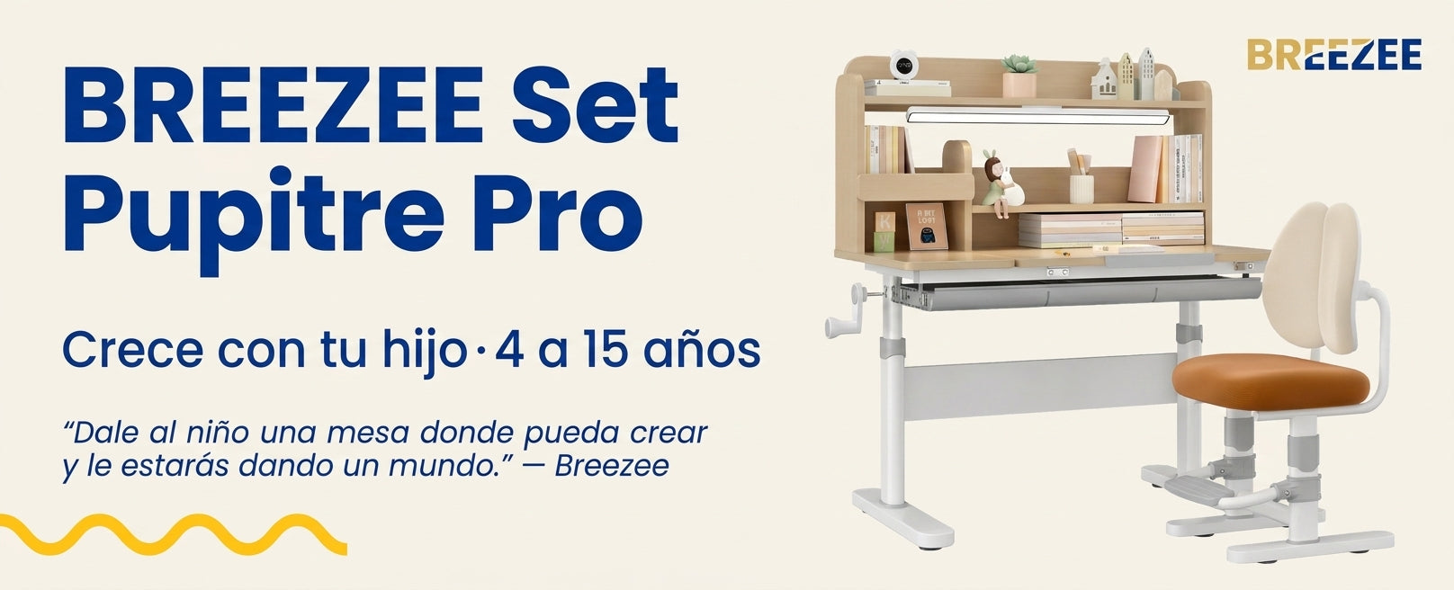 Banner BREEZEE crece con tu hijo de 4 a 15 años