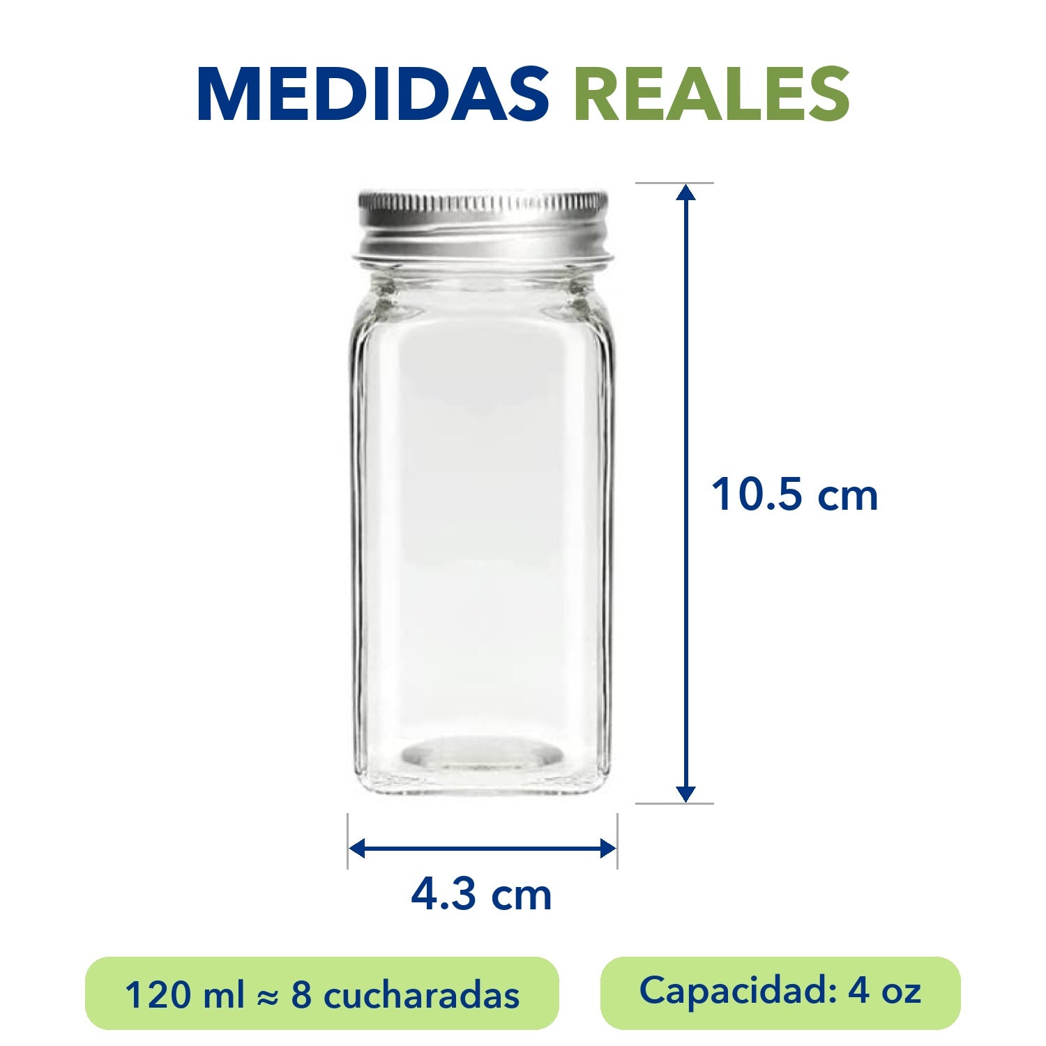 Medidas reales del frasco