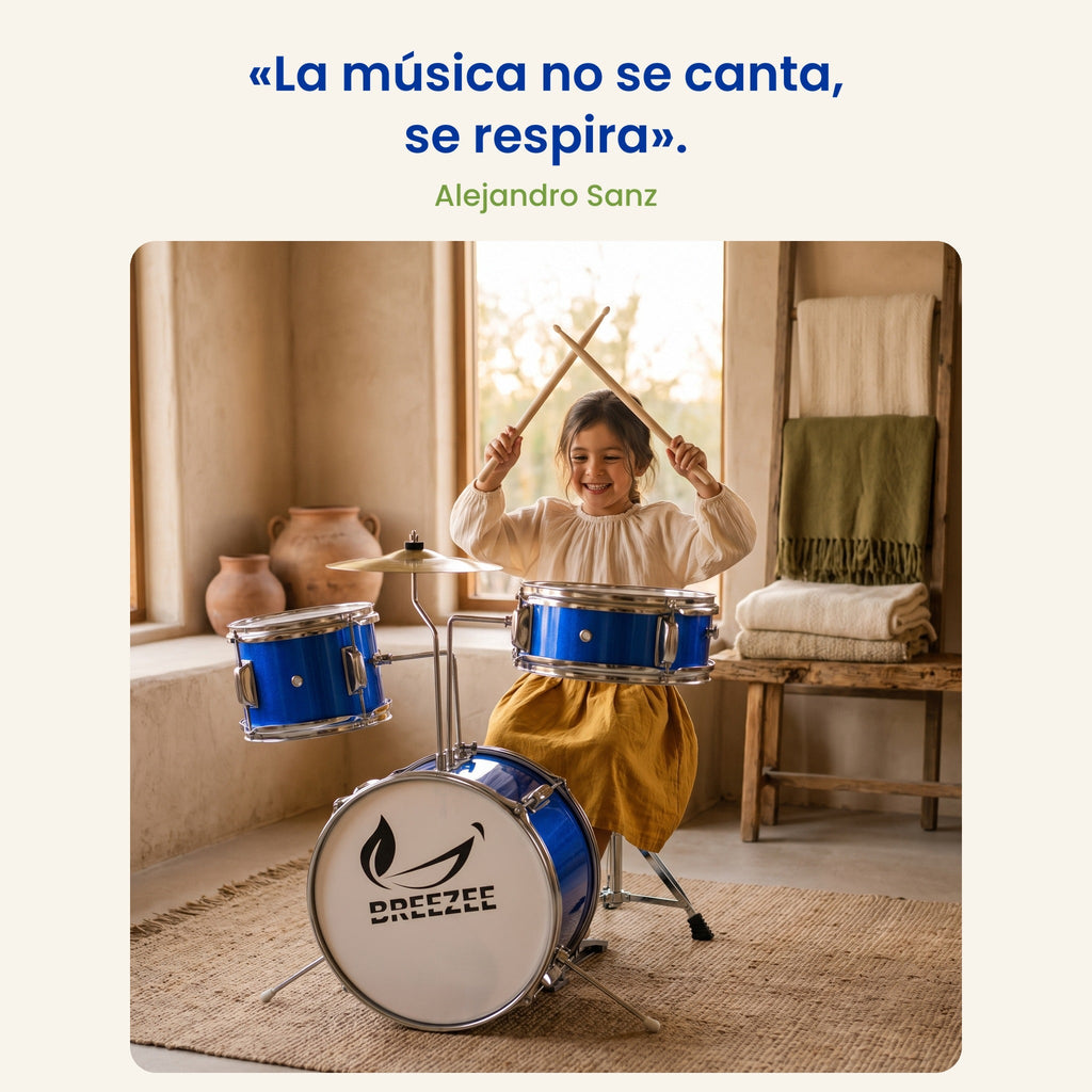 La música no se canta, se respira — batería infantil BREEZEE