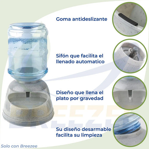 BREEZEE BEBEDERO3.8L-GRIS