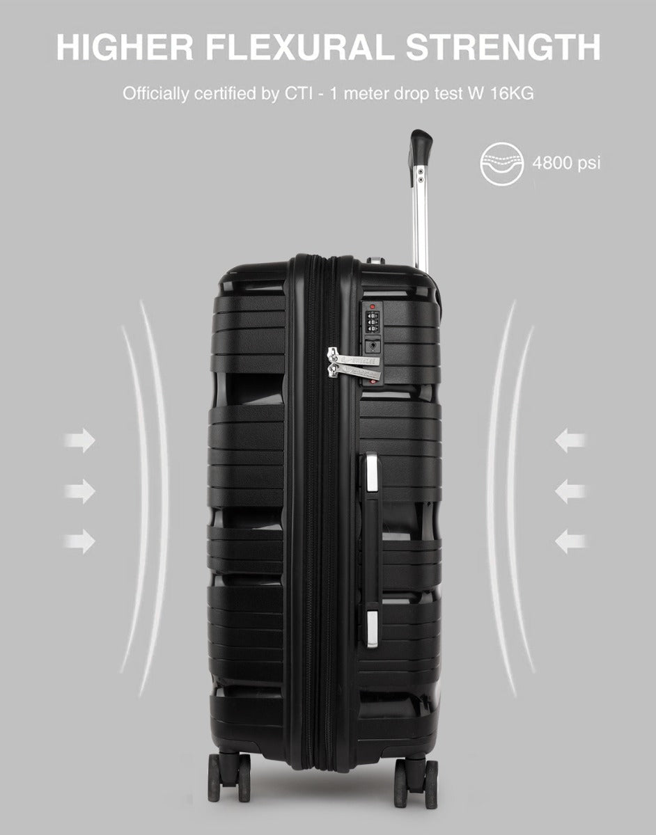 BREEZEE SETMALETEXP2028-NEGRO