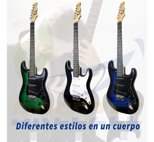 BREEZEE GUITARELECT39-NEGRO