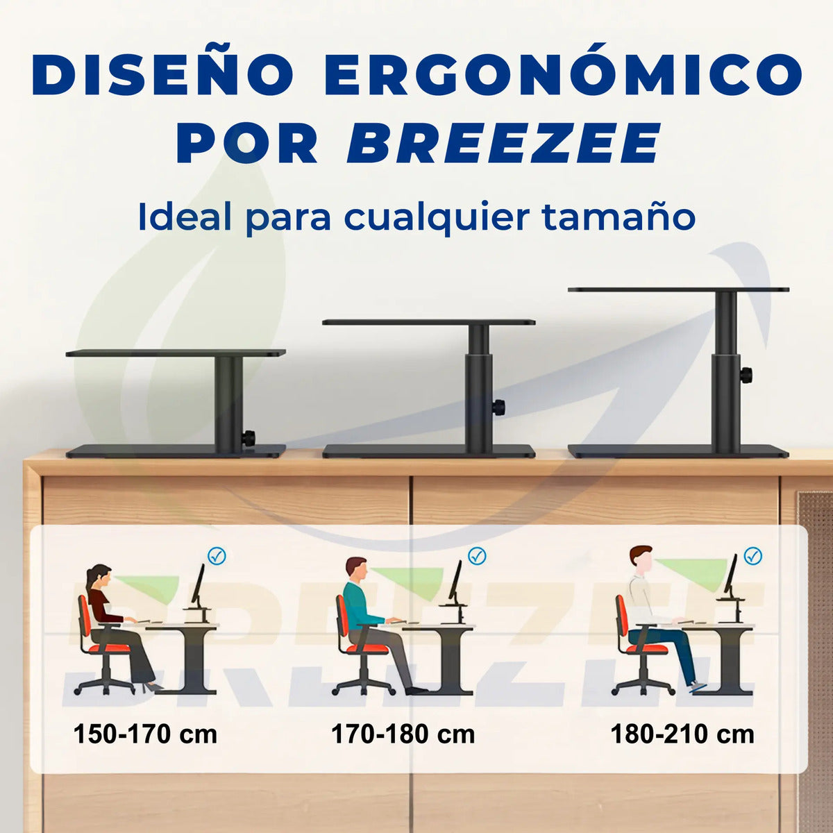 BREEZEE SOPORTEMONITOR-PLATA