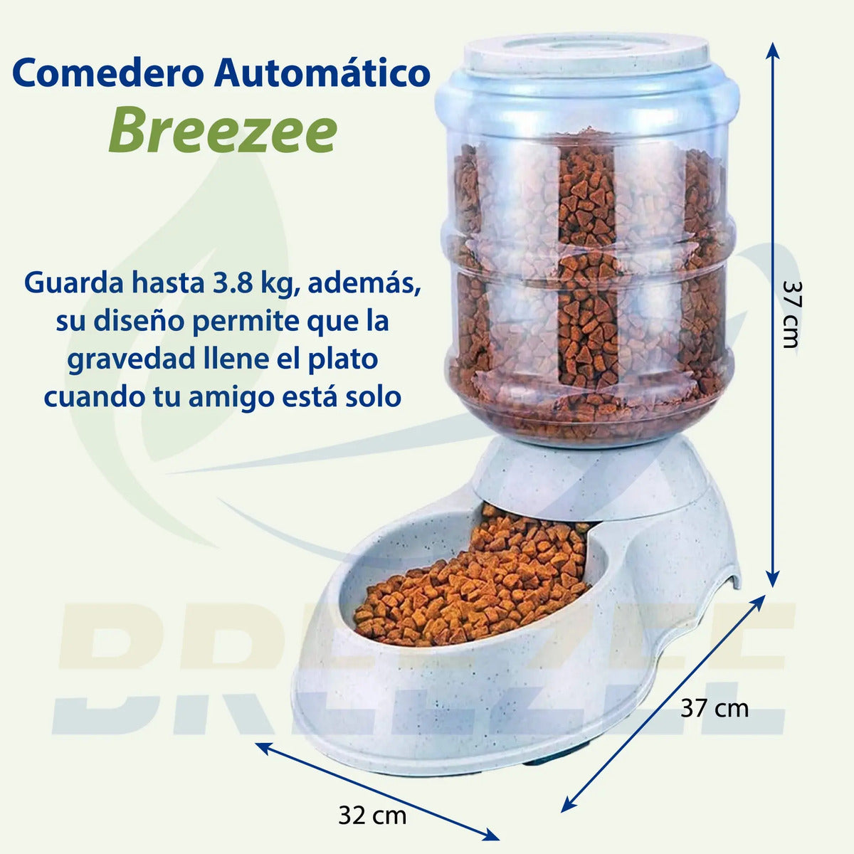 BREEZEE COMEDEROMASC3KG-VERDE
