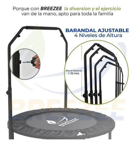 BREEZEE TRAMPOLIN-ROJO