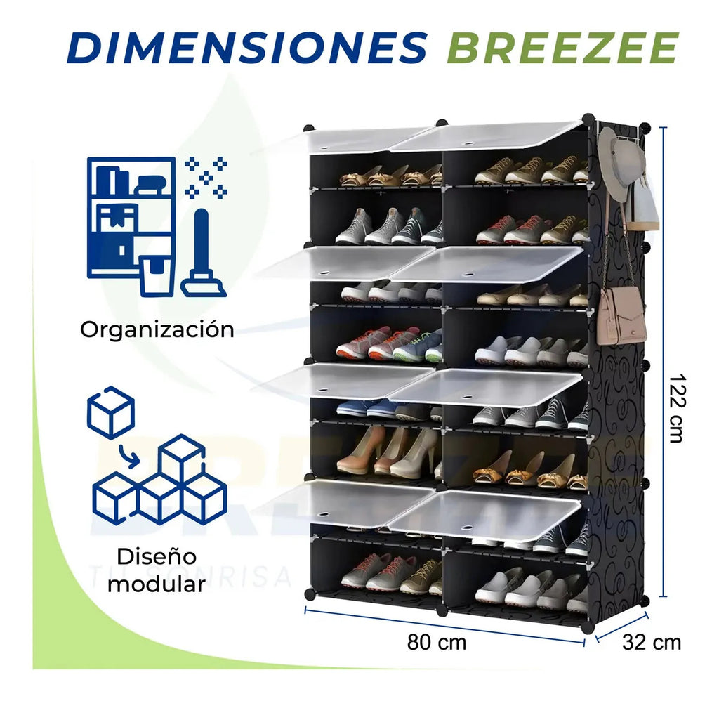 BREEZEE ZAPATERAMUEB-NEGRO