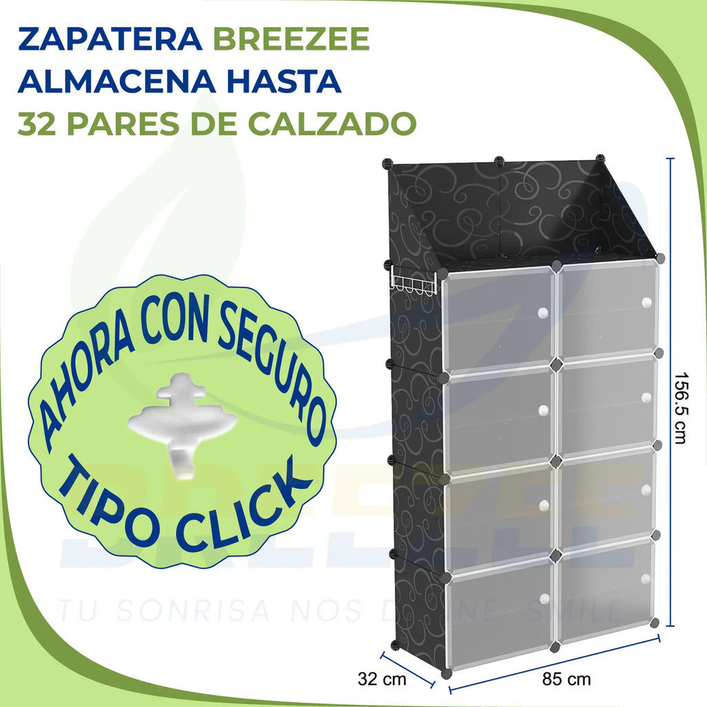 BREEZEE ZAPATERALTA8-NEGRO