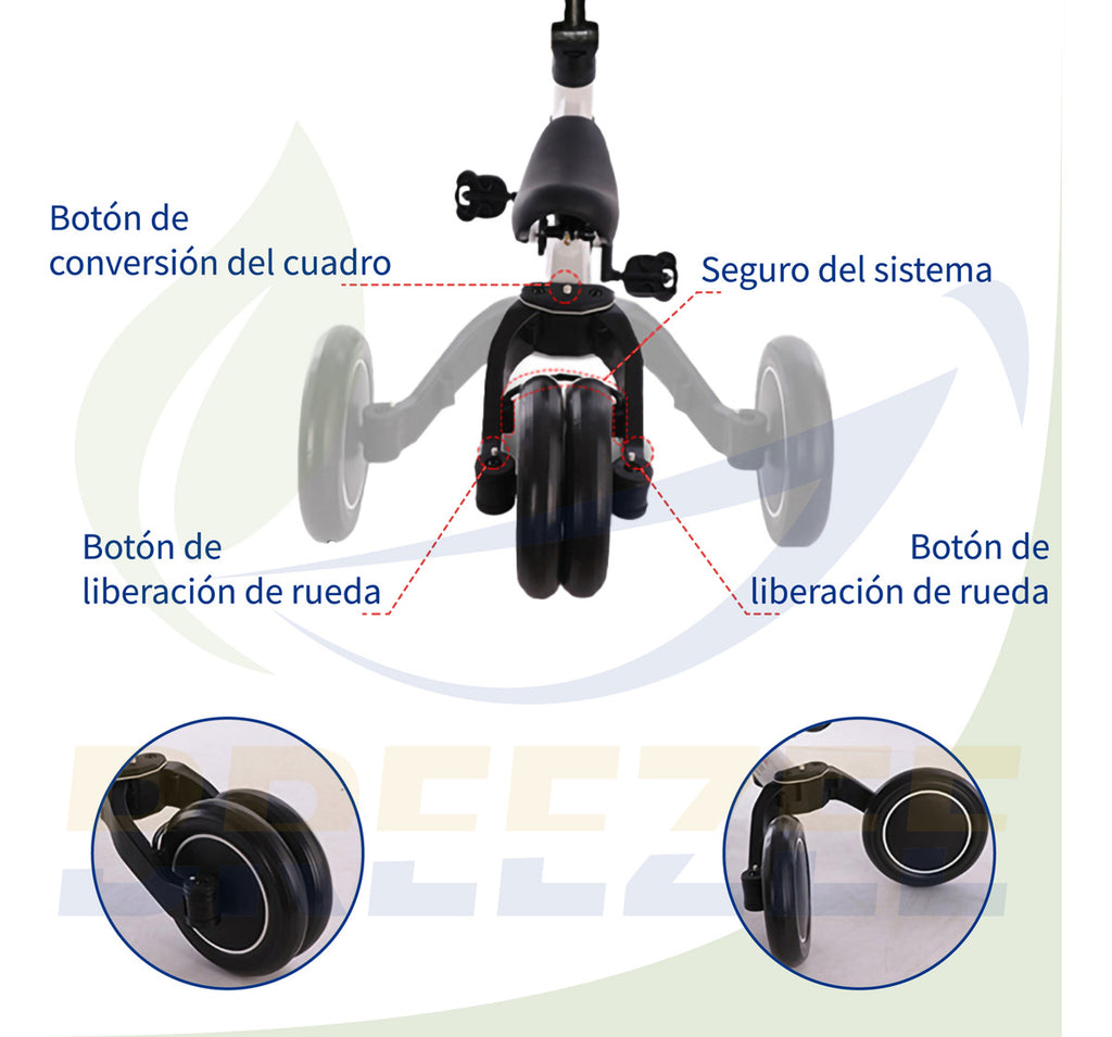 BREEZEE TRICICLO3EN1-BLANCO