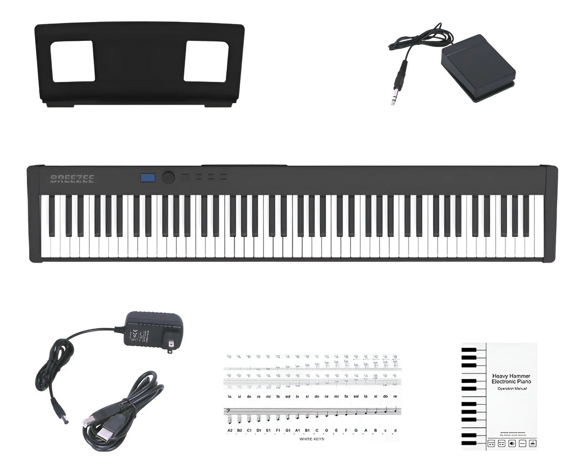 Piano Digital de 88 Teclas con MIDI y Bluetooth — BREEZEE