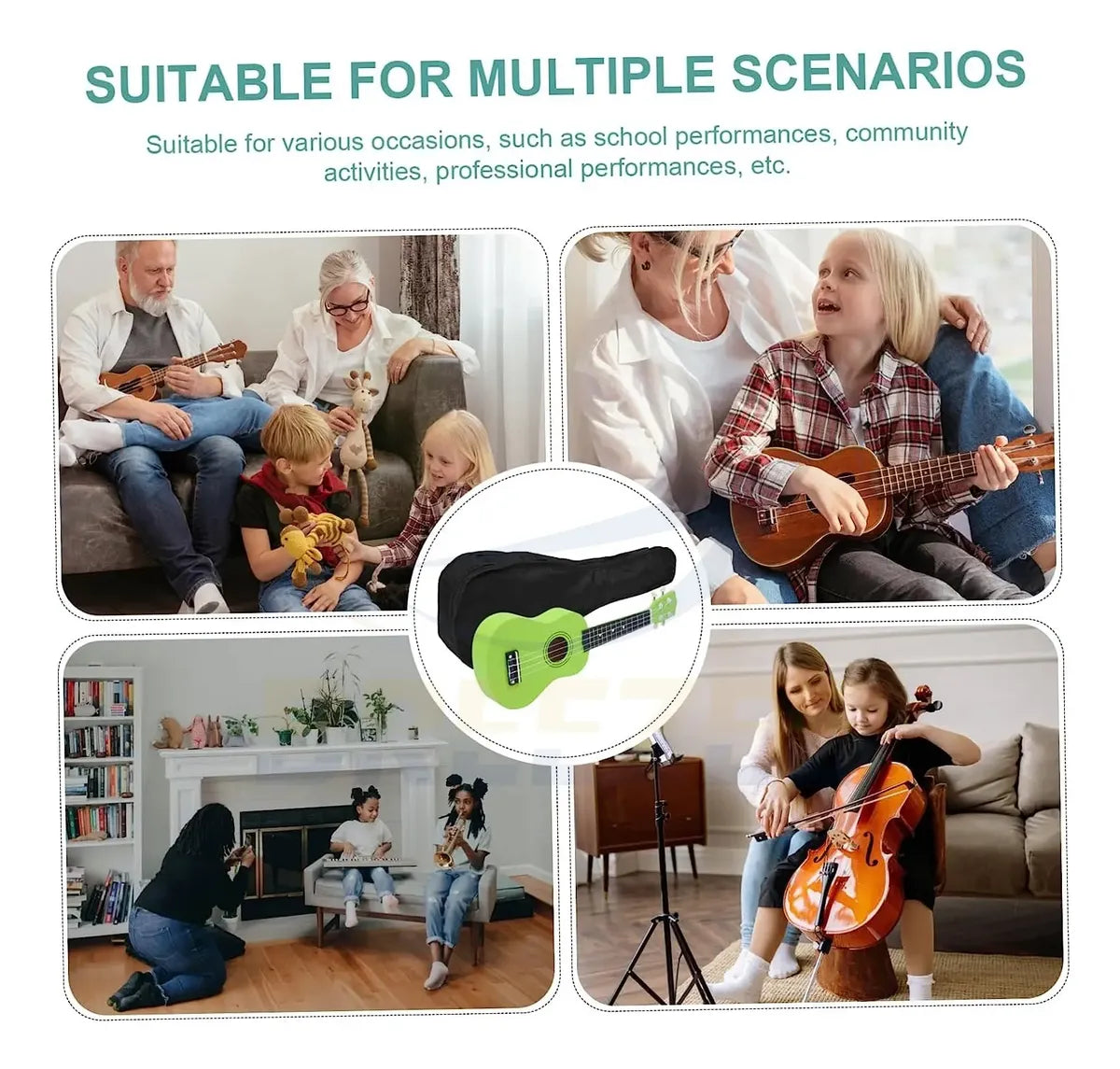 BREEZEE UKELELESOPRANO21-VERDE
