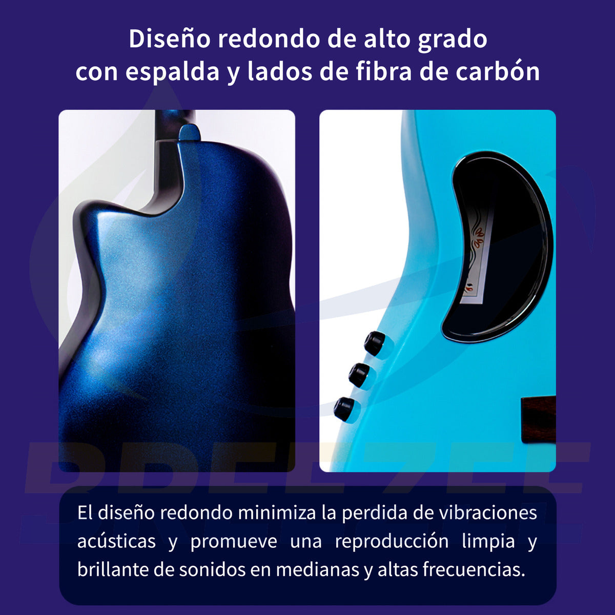 BREEZEE GUITARELECTACUSABS41-MORADO