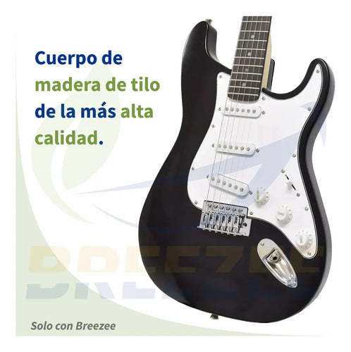 BREEZEE GUITARELECT39-NEGRO