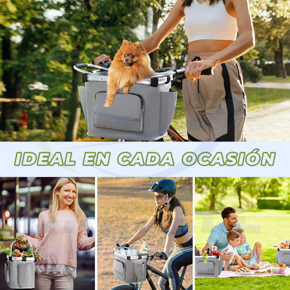 Ideal en cada ocasión: paseo, compras y picnic con la canasta