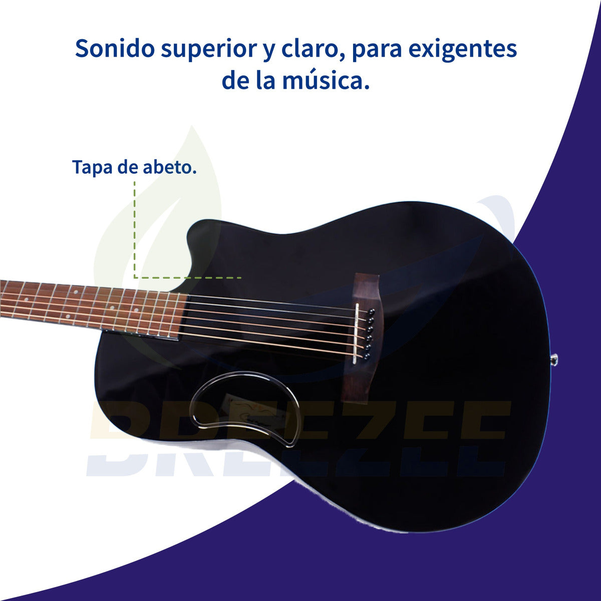 BREEZEE GUITARELECTACUSABS41-MORADO