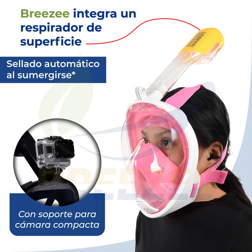BREEZEE SNORKELMASK-NEGROSM