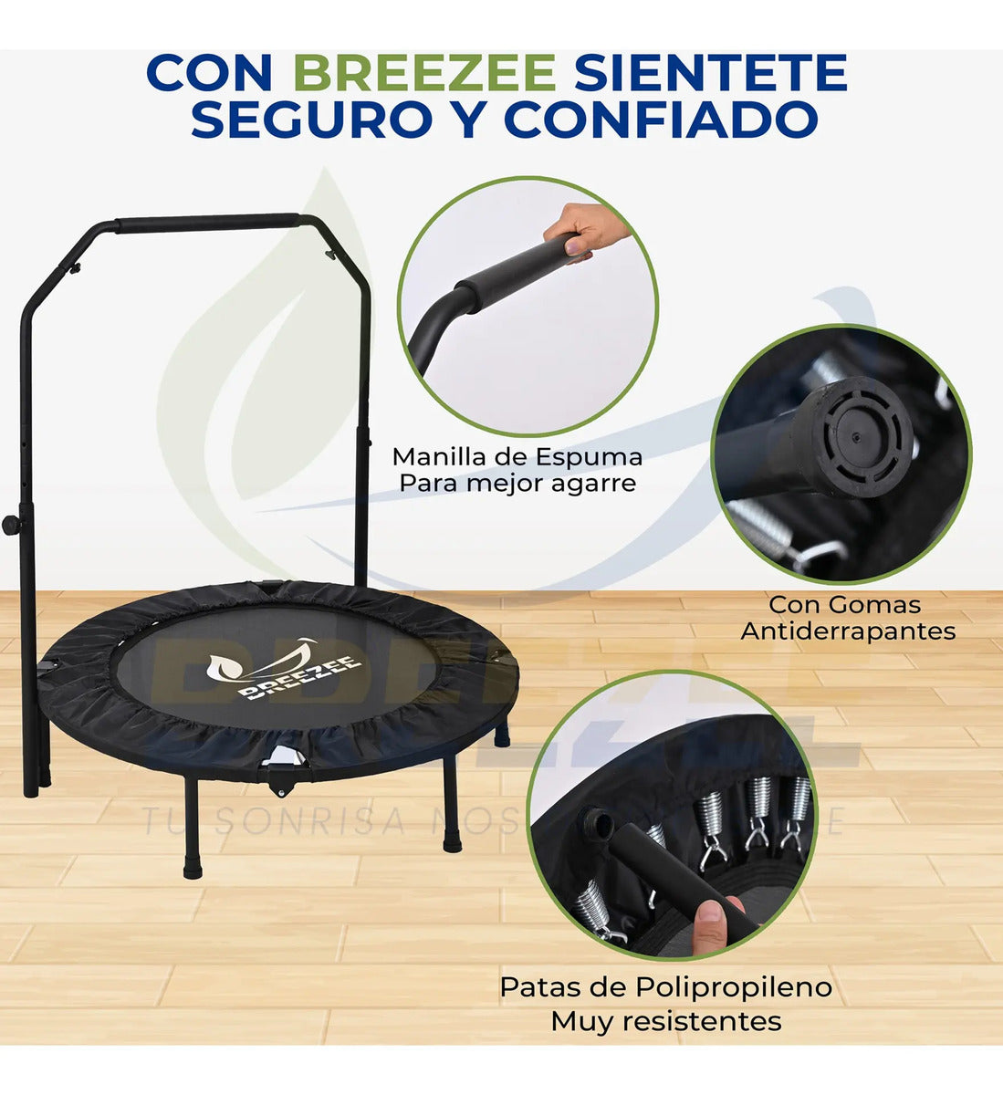 BREEZEE TRAMPOLIN-ROJO