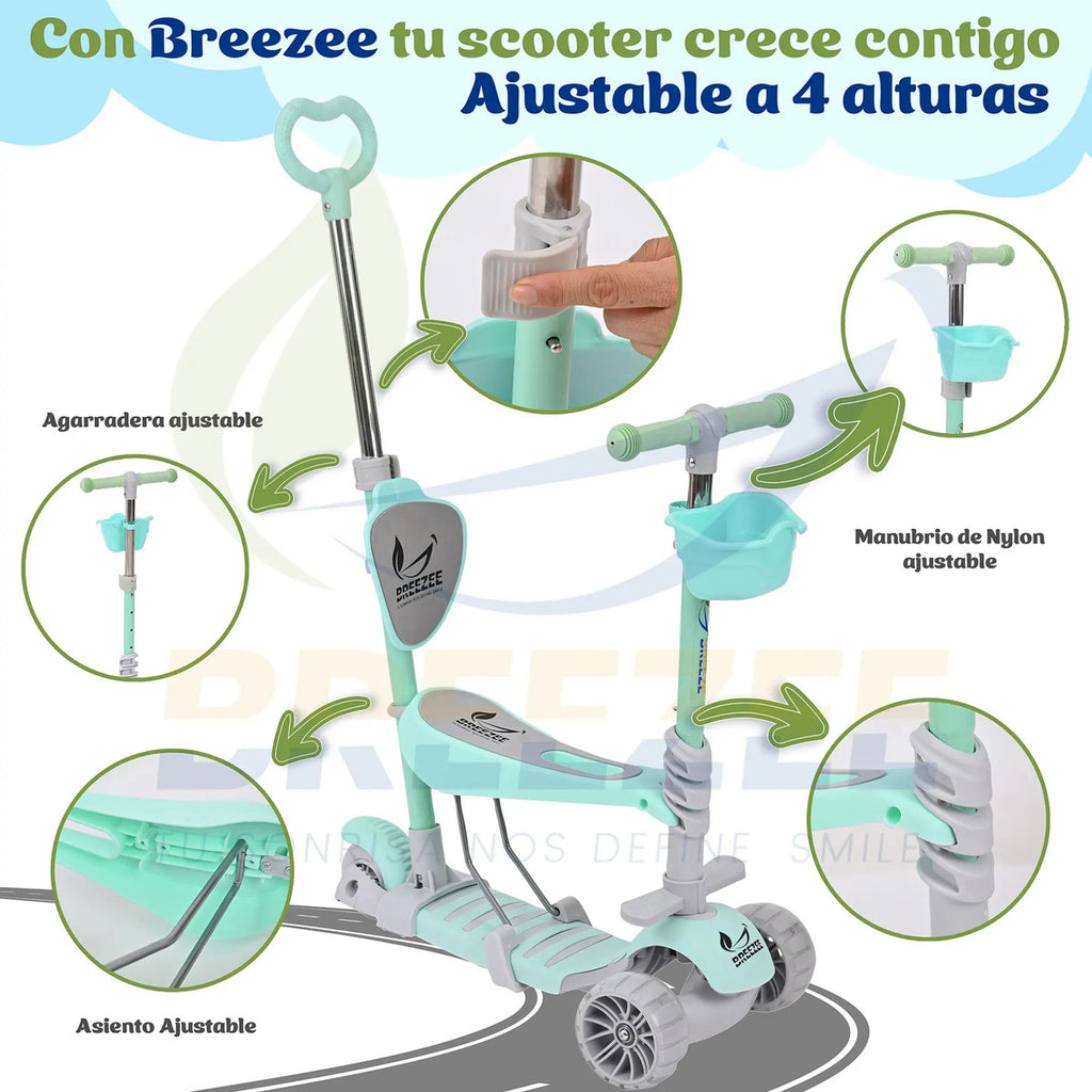 BREEZEE SCOOTERAGARRADERA-ROSA