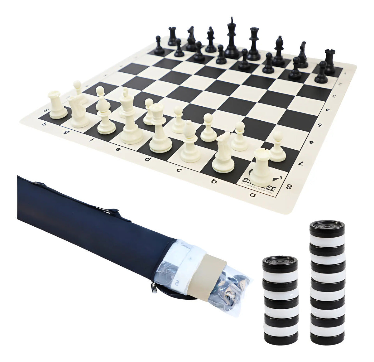 Ajedrez Profesional Tablero 50x50 Plegable Portátil + Bolsa