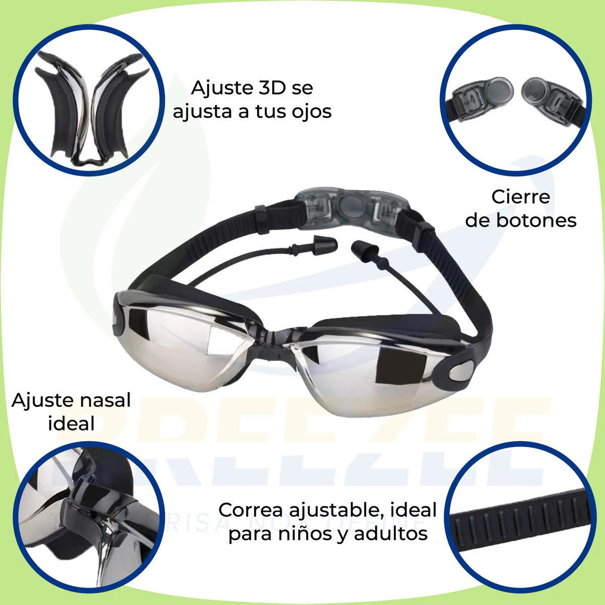 BREEZEE GOGGLES-NEGRO