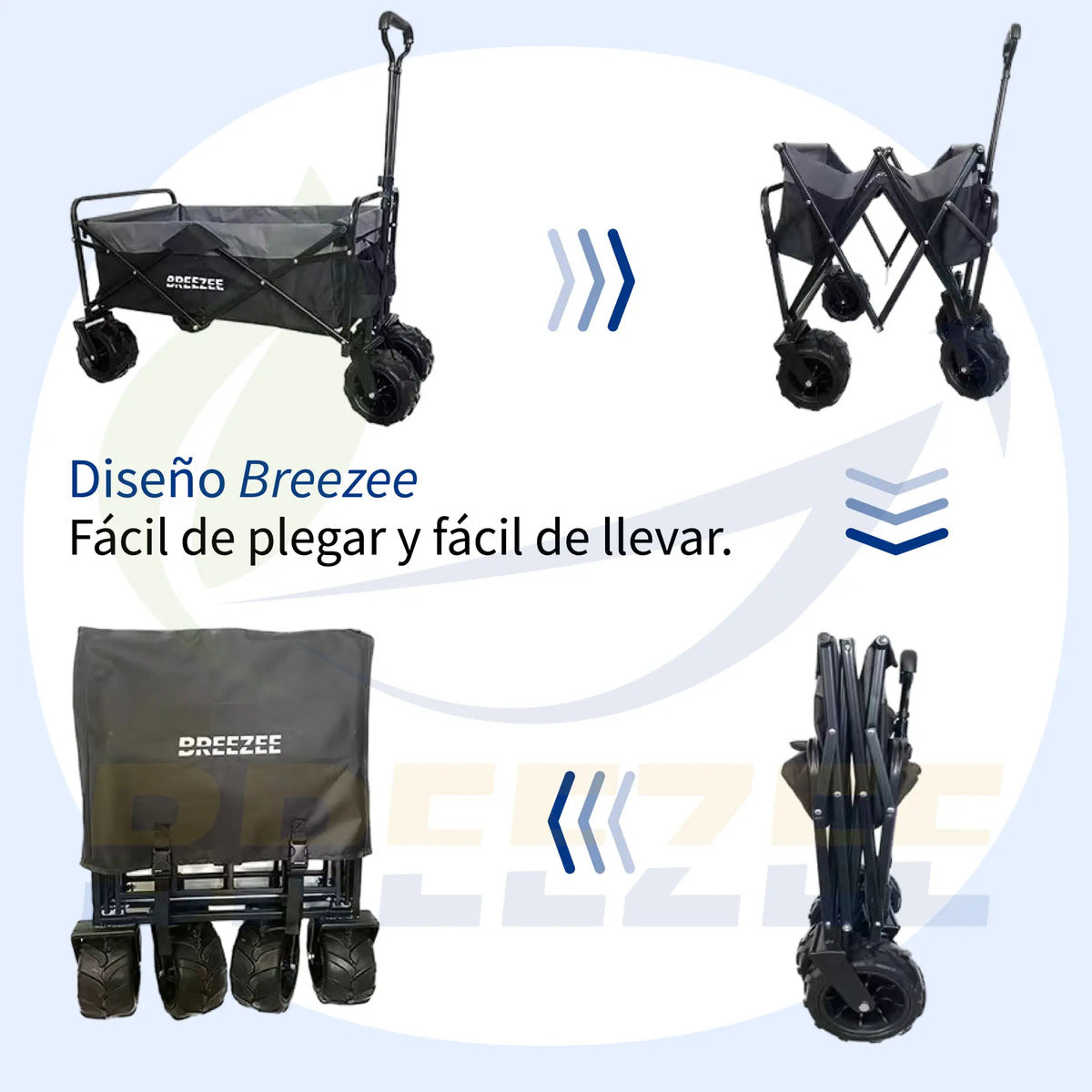 BREEZEE VAGONPORTATILPRO-ROJOGRIS