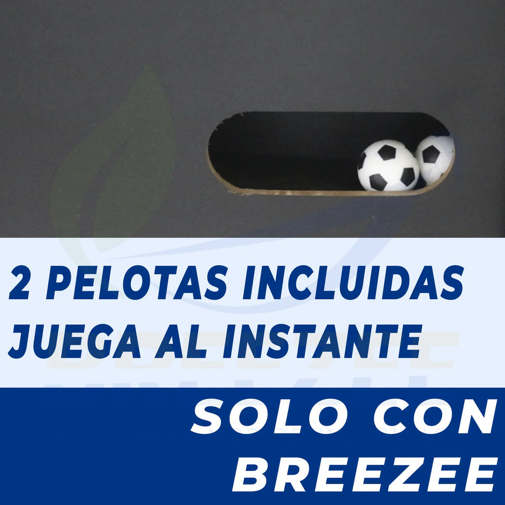 Futbolito Breezee con 2 pelotas incluidas listo para jugar en familia
