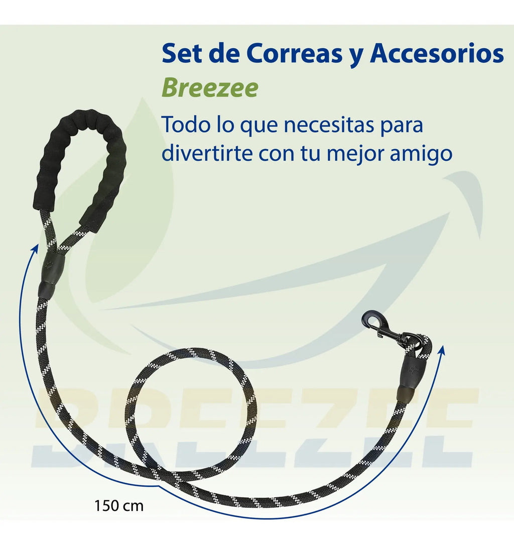 BREEZEE KIT2CORREASREFLEJANTES-NEGROROJO