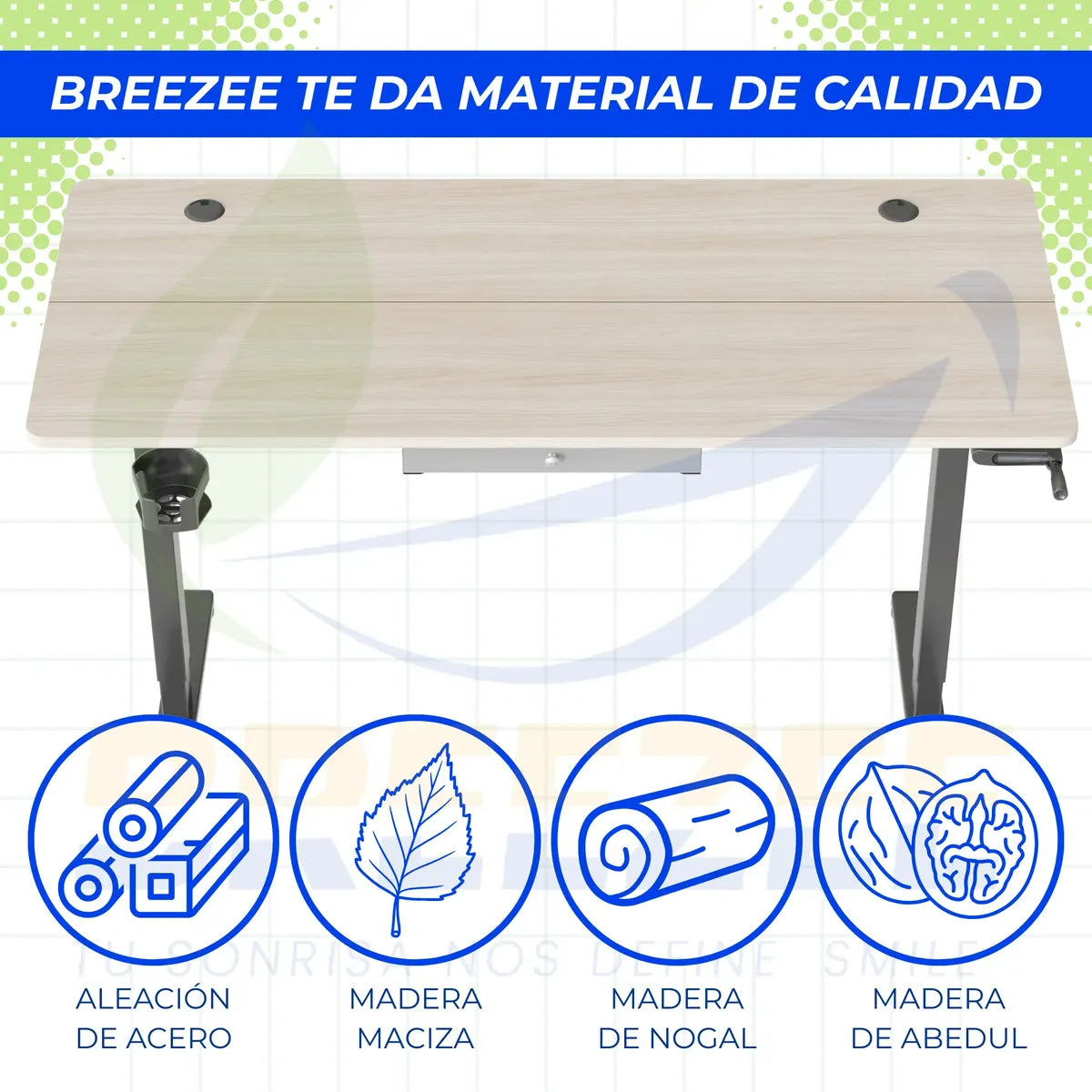 BREEZEE ESCRITAJUSTABLE-NOGAL