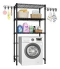 BREEZEE Estante Organizador para lavadora 3 repisas 75 kg negro
