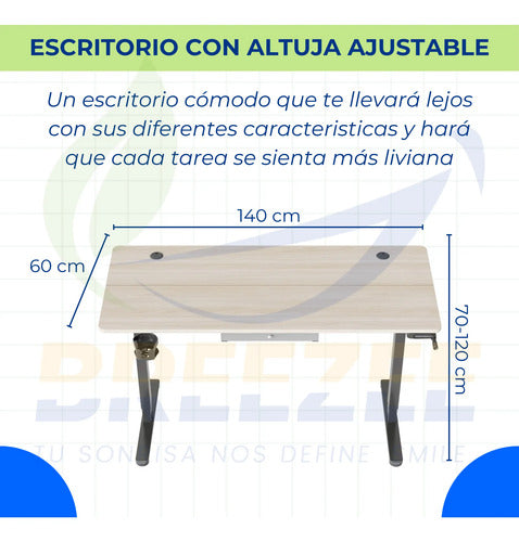 BREEZEE ESCRITAJUSTABLE-NEGRO