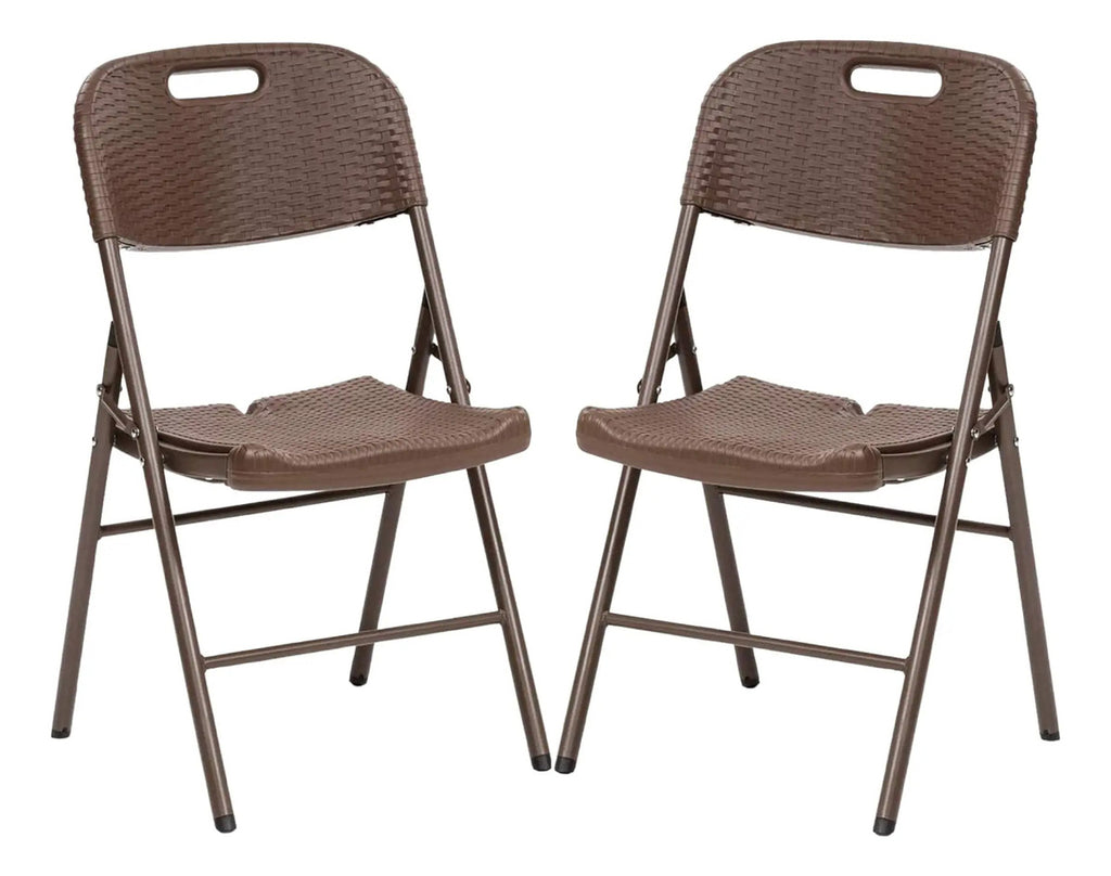 Silla Plegable Tipo Rattan para Exterior — BREEZEE