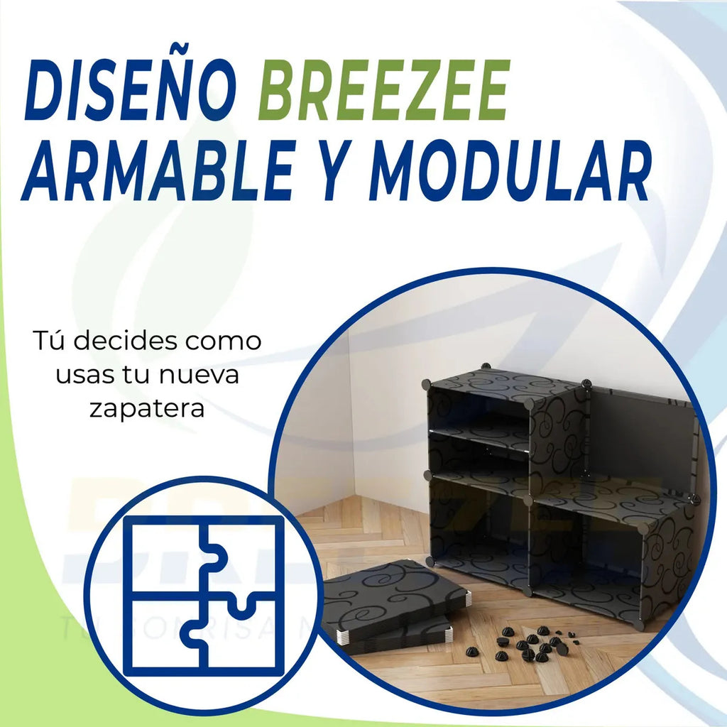 BREEZEE ZAPATERAMUEB-NEGRO