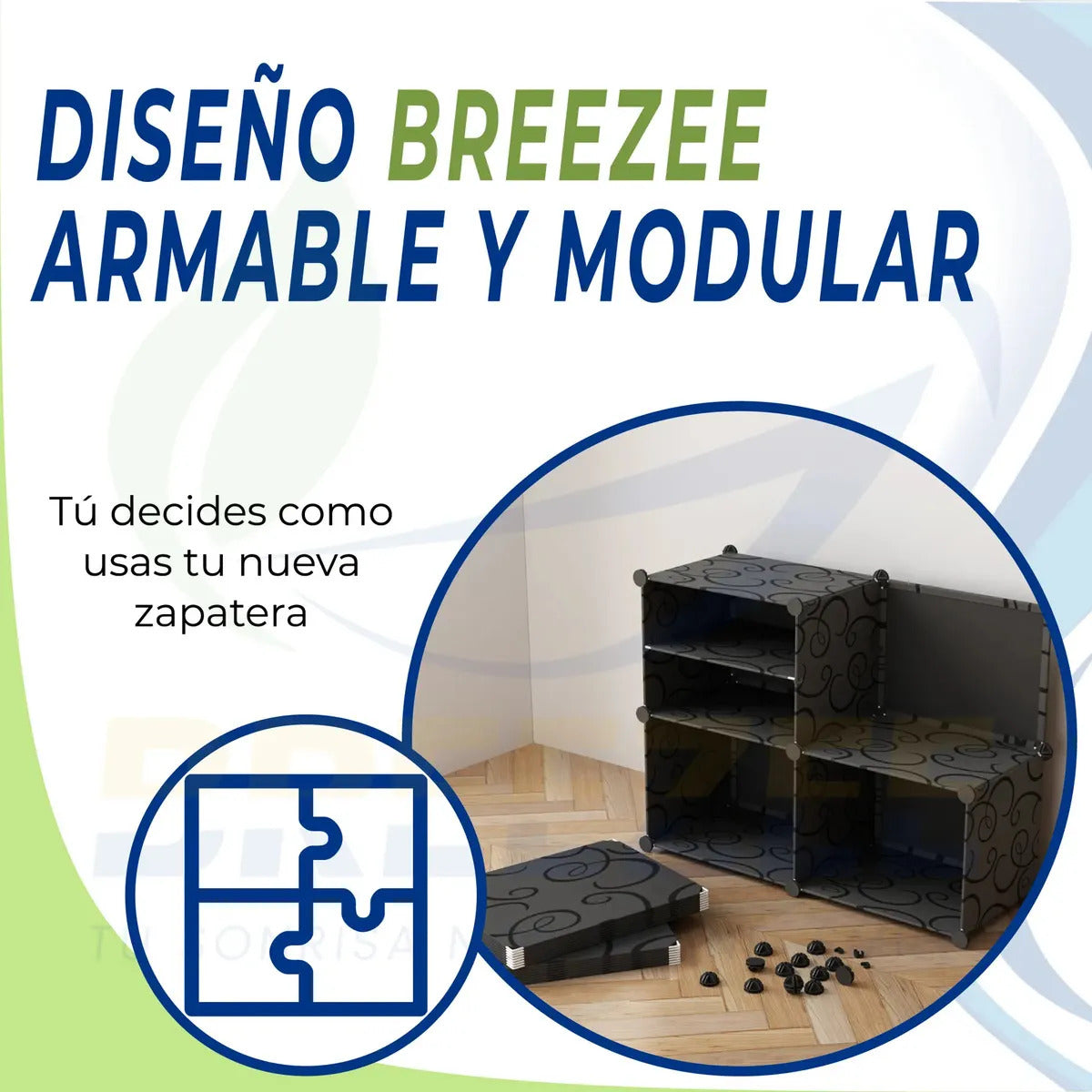 BREEZEE ZAPATERAMUEB-NEGRO