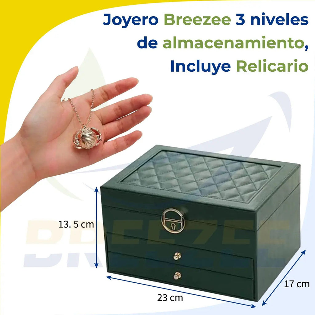 BREEZEE JOYERO3CAP-ROSA