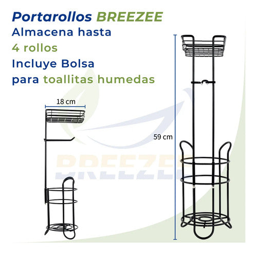 BREEZEE PORTAPAPELHCANAST-GRIS