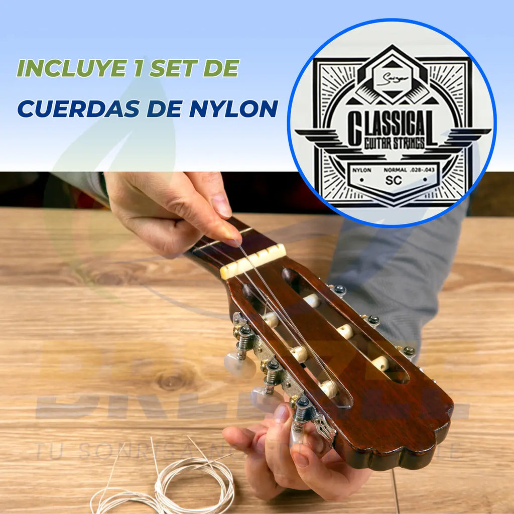 BREEZEE GUITARCLASICELECT39-NEGRO