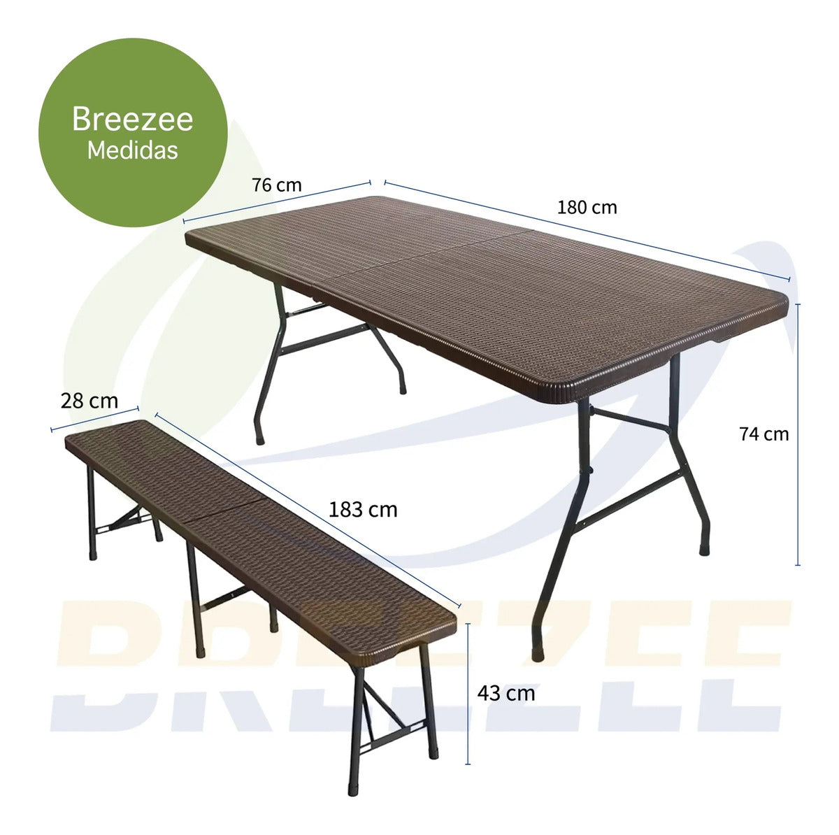 Set rattan en jardin / terraza exterior