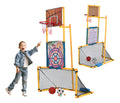 Portería 3 En 1 Infantil Futbol Canasta Basquetbol Dardos Multicolor — BREEZEE