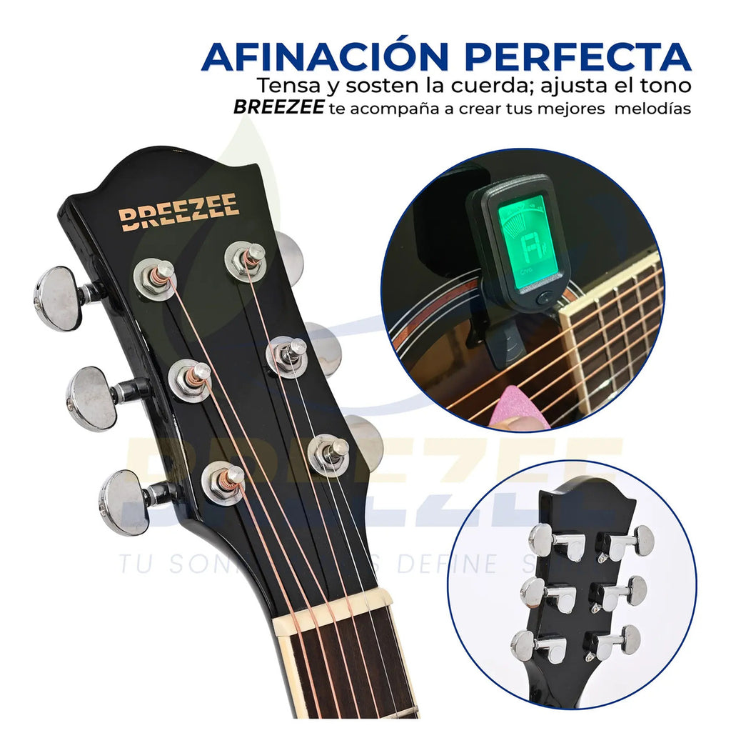BREEZEE GUITARELECACUS40-NEGRO