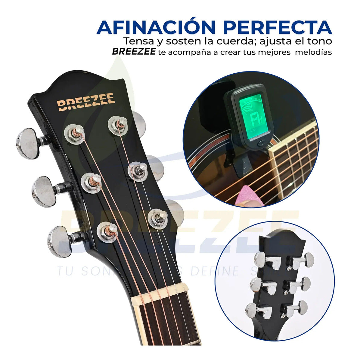 BREEZEE GUITARELECACUS40-NEGRO