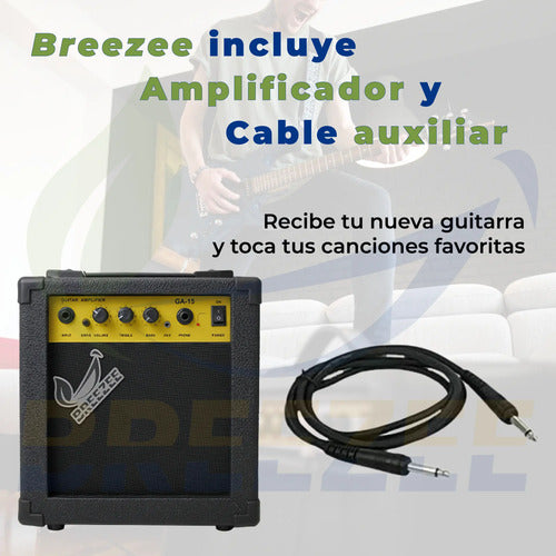 BREEZEE GUITARELECT39-AZUL