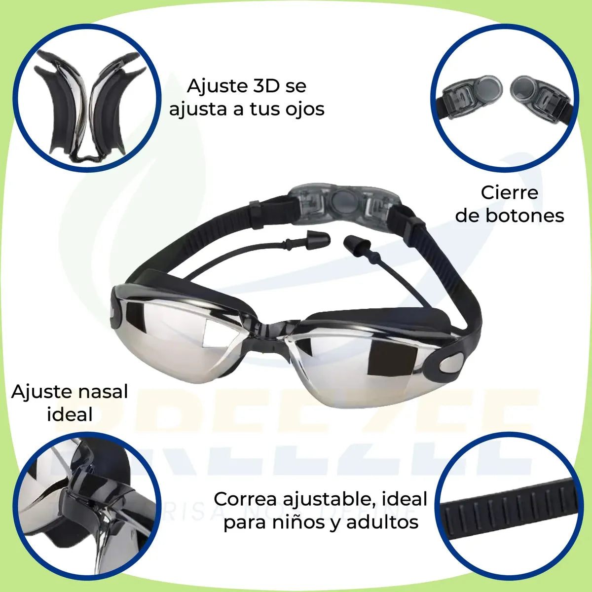 BREEZEE GOGGLES-NEGRO