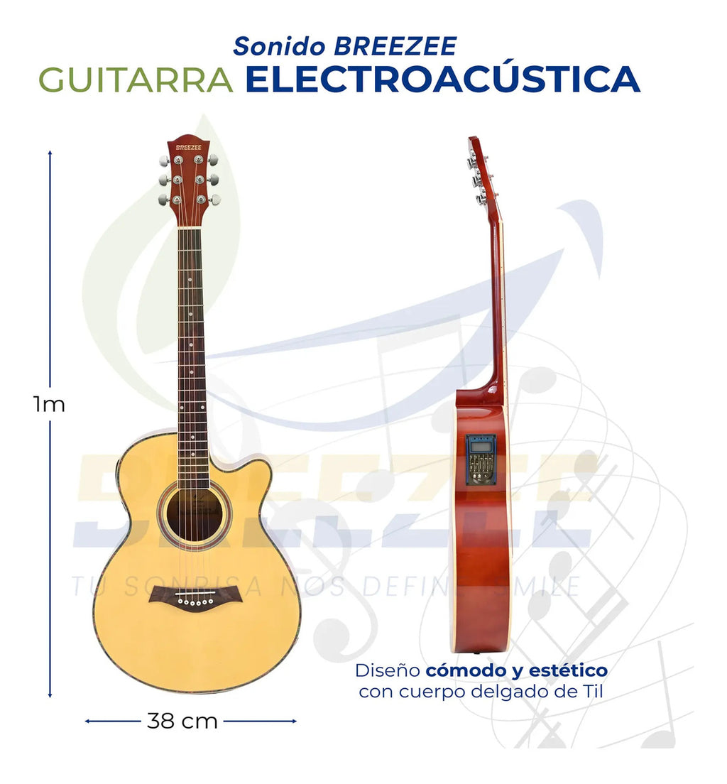 BREEZEE GUITARELECACUS40-NEGRO