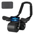 Rodillo abdominal BREEZEE color negro con soporte para celular y descansabrazos
