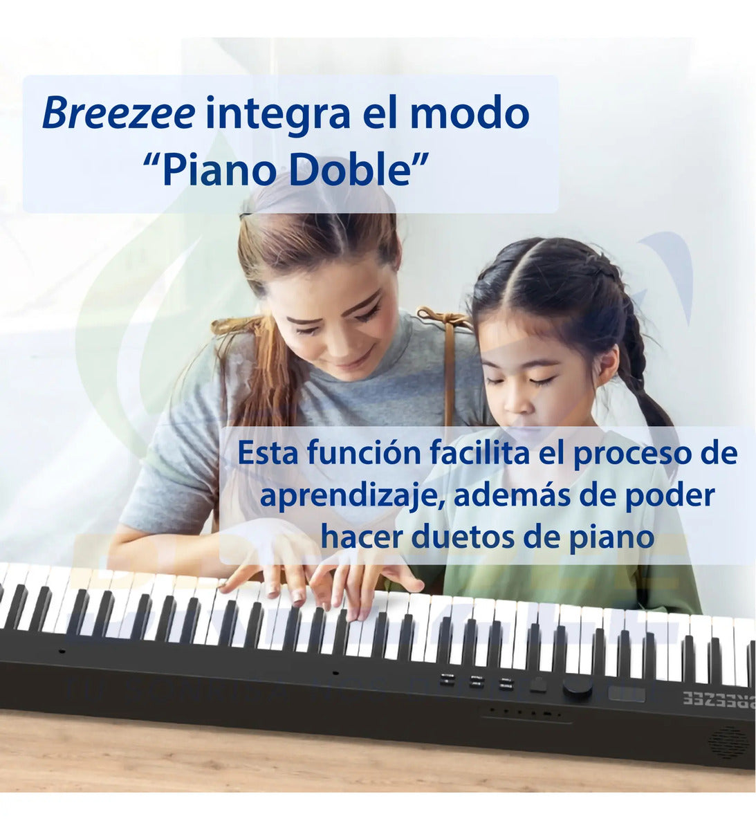 BREEZEE TECLADOPLEGA88-BLANCO