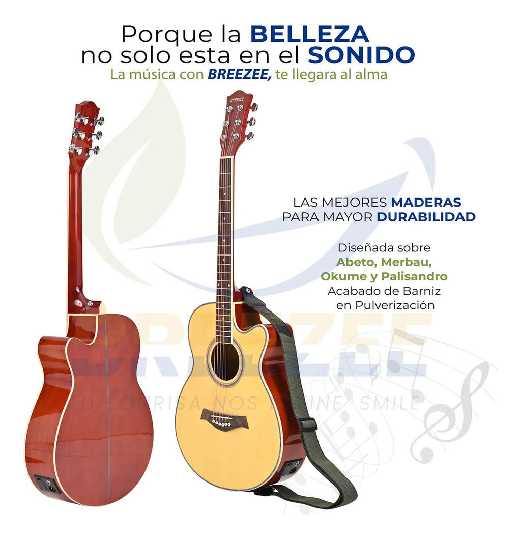 BREEZEE GUITARELECACUS40-NEGRO