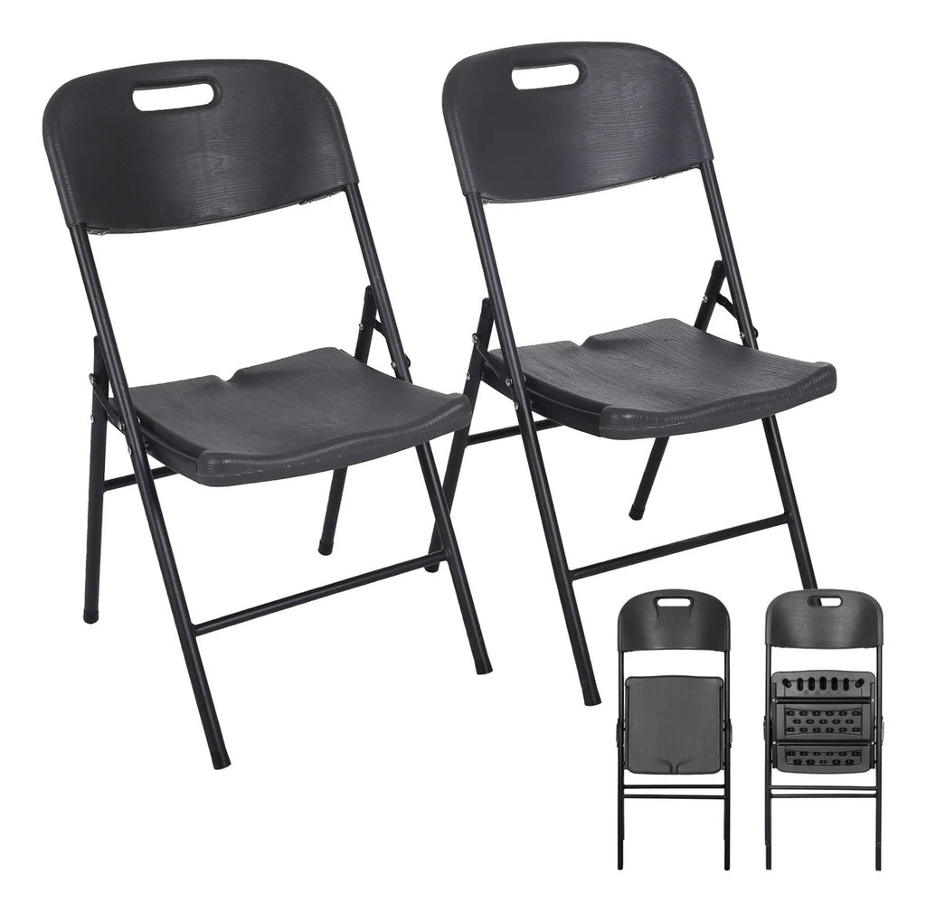 Set de 2 Sillas Plegables de Plástico para Exterior — BREEZEE