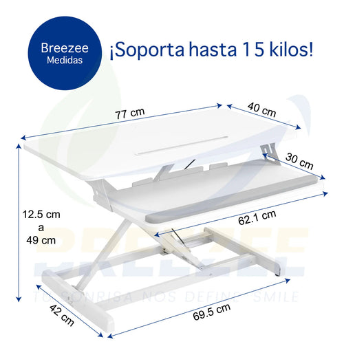 BREEZEE ESCRITORIODEPIE-BLANCO